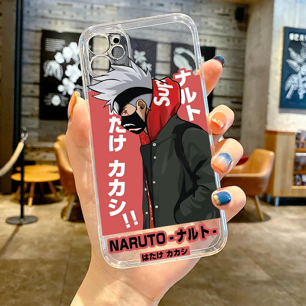 

NARUTO Luxury Ultra Thin Clear Phone Case For Apple iPhone 11 12 13 Pro Max 12 13 Mini X XR XS Max SE 6 6s 7 8 Plus