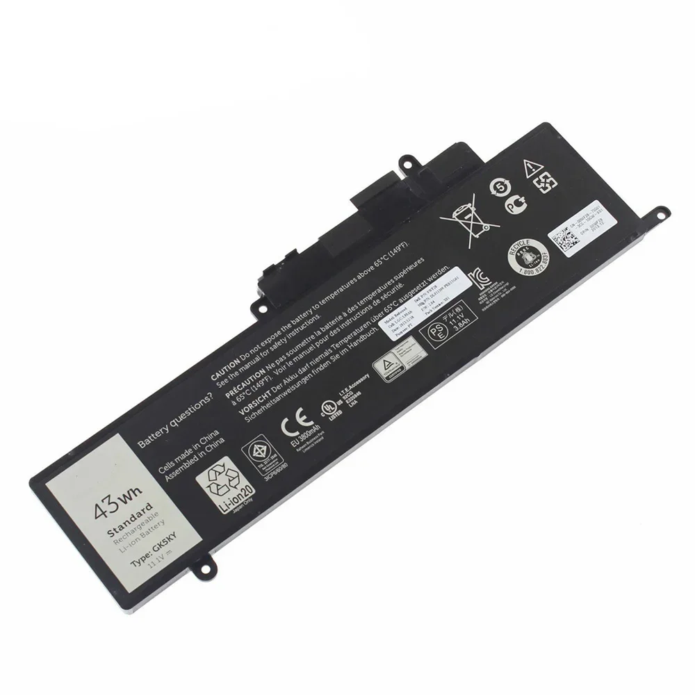 Совершенно новый оригинальный аккумулятор для ноутбука GK5KY 11 1 В 43 Втч Dell Inspiron 3000