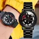 SANDA Hot Sell Quartz Stainless Steel Men Watch Premium Quartz Movement Car Rim Wheel Shaped Rotating Dial Relogio Masculino Other Image