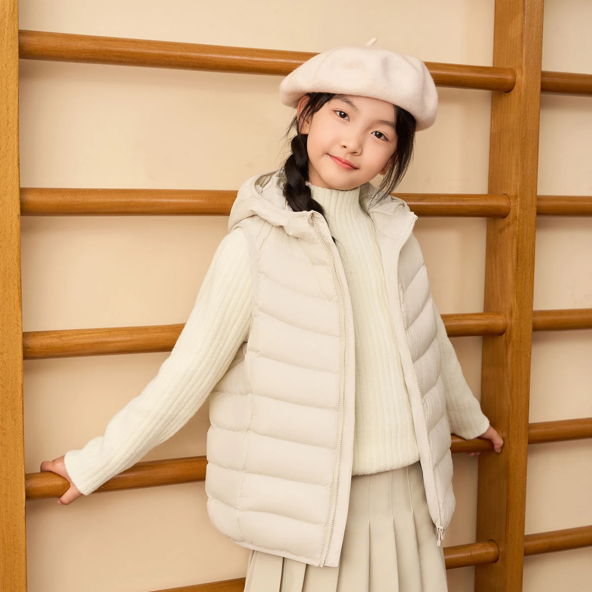 BOSIDENG 2024 новый зимний жилет 90% утиный пух водонепроницаемый ветрозащитный пуховой