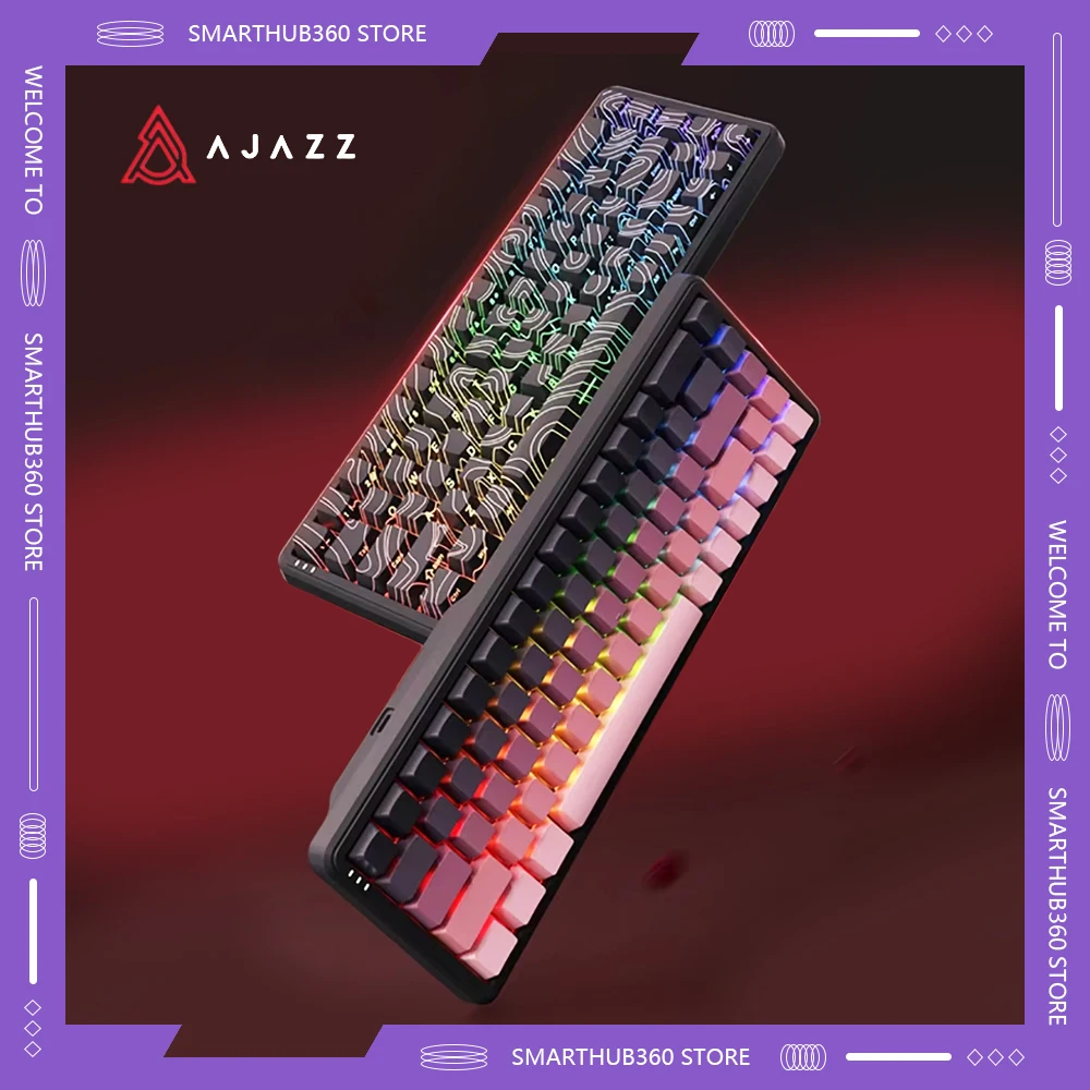 AJAZZ AK680 MAX 8k Скорость запуска горячей замены RGB Механическая клавиатура Магнитный