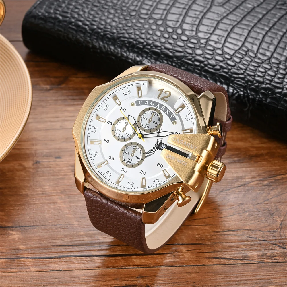 Мужские кварцевые часы CAGARNY 6839