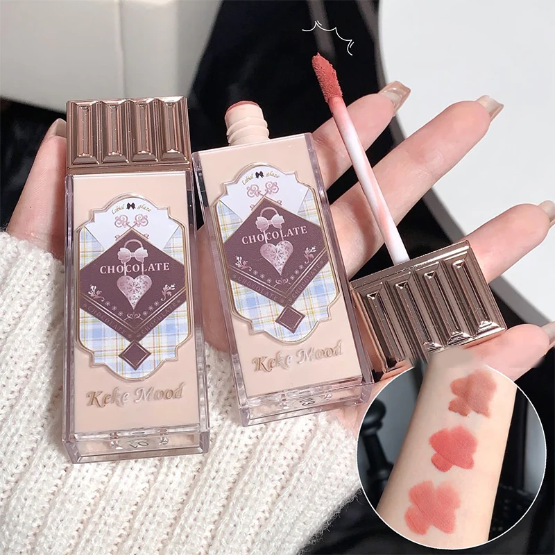 

Flower Velvet Matte Lip Gloss Know Sexy Powder Mist Lip Mud Waterproof Lasting Liquid Blush Brown Lipstick Cosmetics makeup