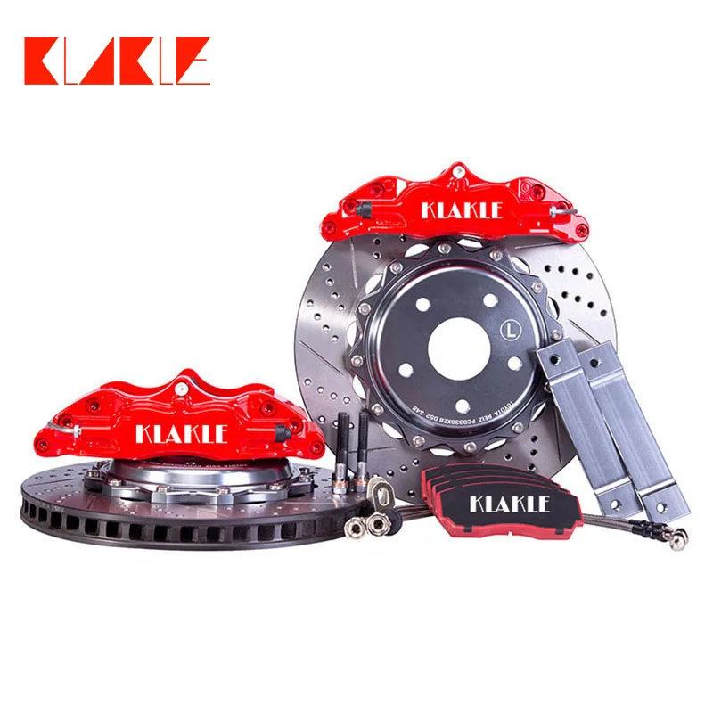 

KLAKLE 5200 Using Brake System 4 Pot Brake Caliper Front Wheel For VW Golf 5 Motor 2.0 Tdi 16v 2007