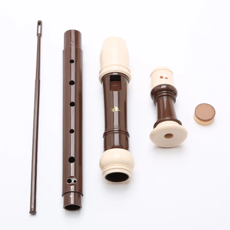 Swan 8 Holes Baroque Recorder Clarinet Flute Woodwind Instrument Musical Educational Tool Gift with PU Bag + Cleaning Tool