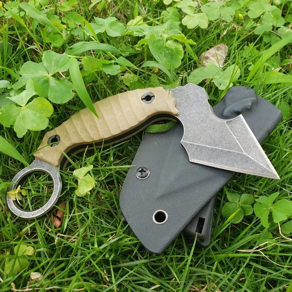 Керамбит нож-коготь единорог искусственное лезвие пустыня рукоятка G10