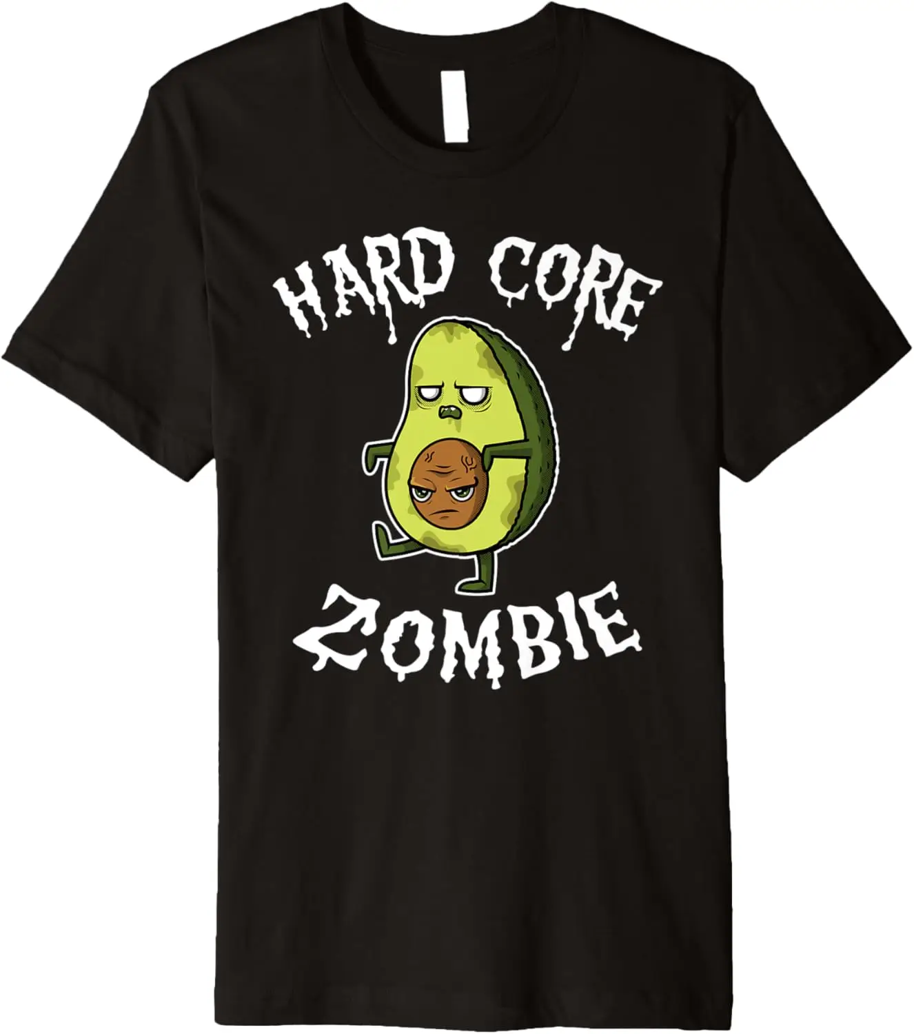 Авокадо зомби Жесткий Сердечник игра Хэллоуин Веселая еда любовь Костюм Премиум