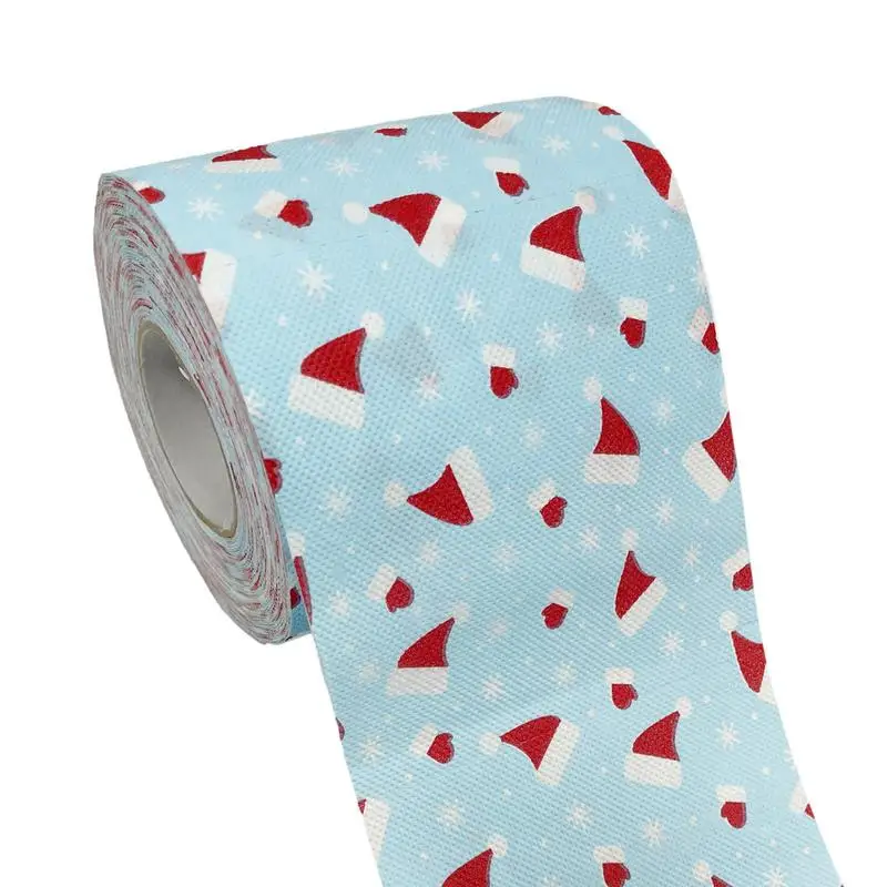 Christmas Toilet Paper Soft Printed Toilet Paper Festive Paper Roll With Vibrant Color For Kitchen Bedroom Holiday Gift For Men