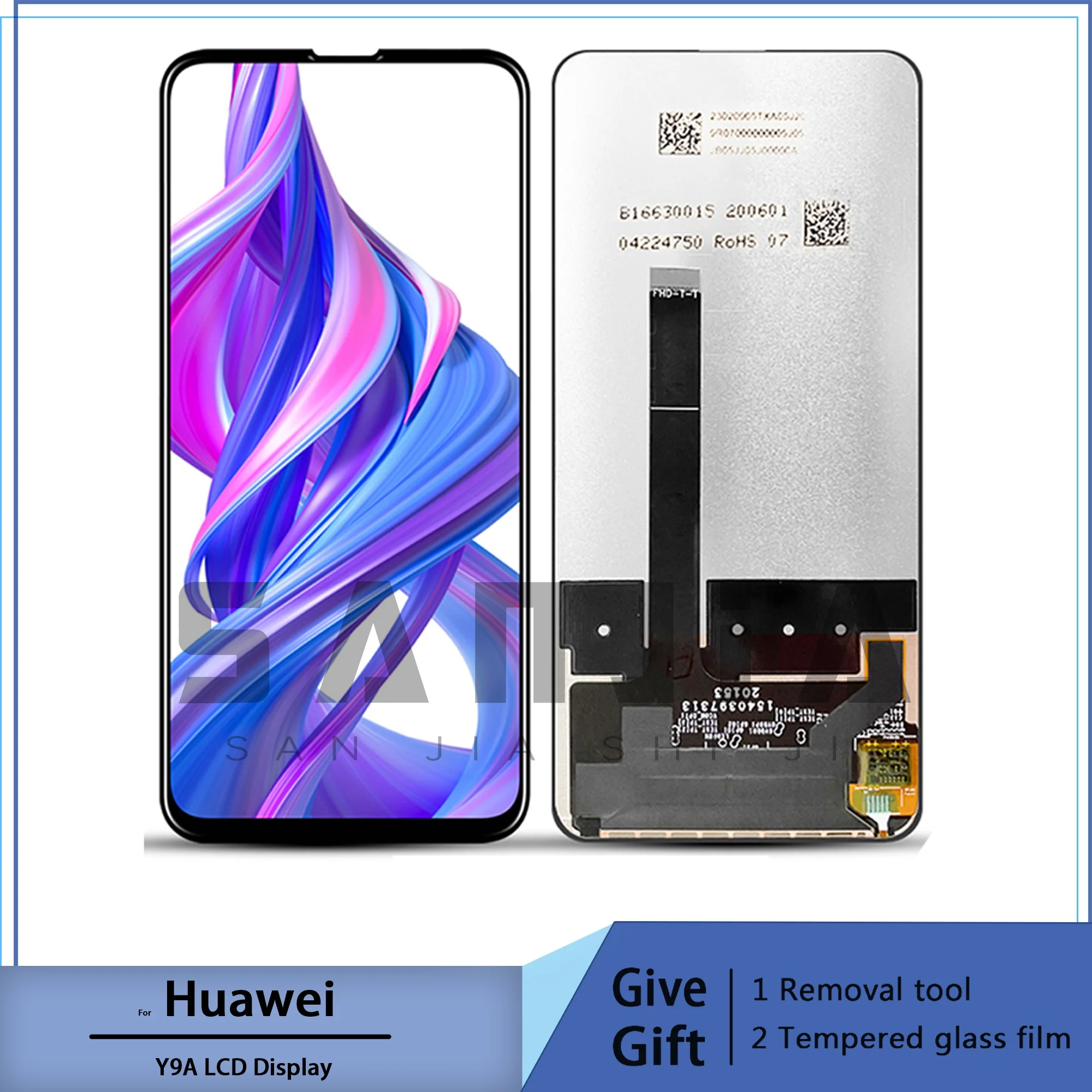 Оригинальный ЖК-дисплей для yy9a, цифровая установка для huawei honor x10 e 5g de 6,63 polegadas