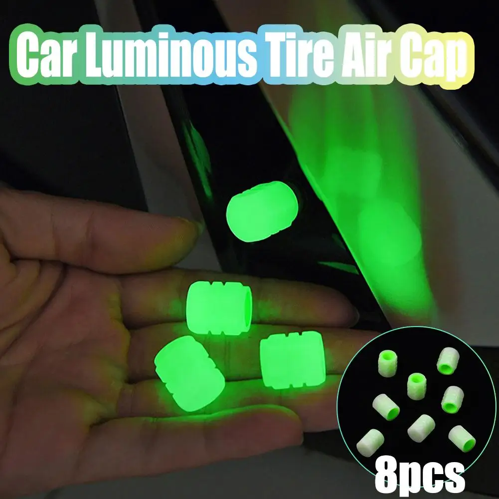 

8 шт., универсальные светящиеся колпачки для колес