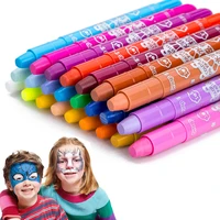 paint crayons 1224 colors face painting set for kids body makeup washable paint sticks safe cosplay makeup drawing with brush