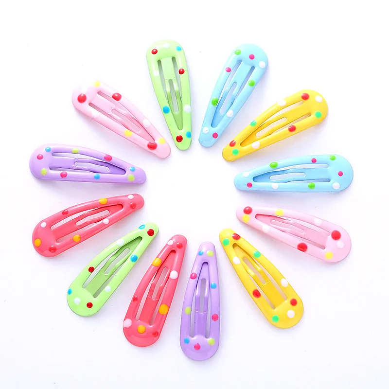 

10/20pcs 32mm Candy Water-Drop Hairpins BB Clip Dot Hair Clip DIY Girls Hairclip Accessories Jewelry Supplies Handmade Hairclip