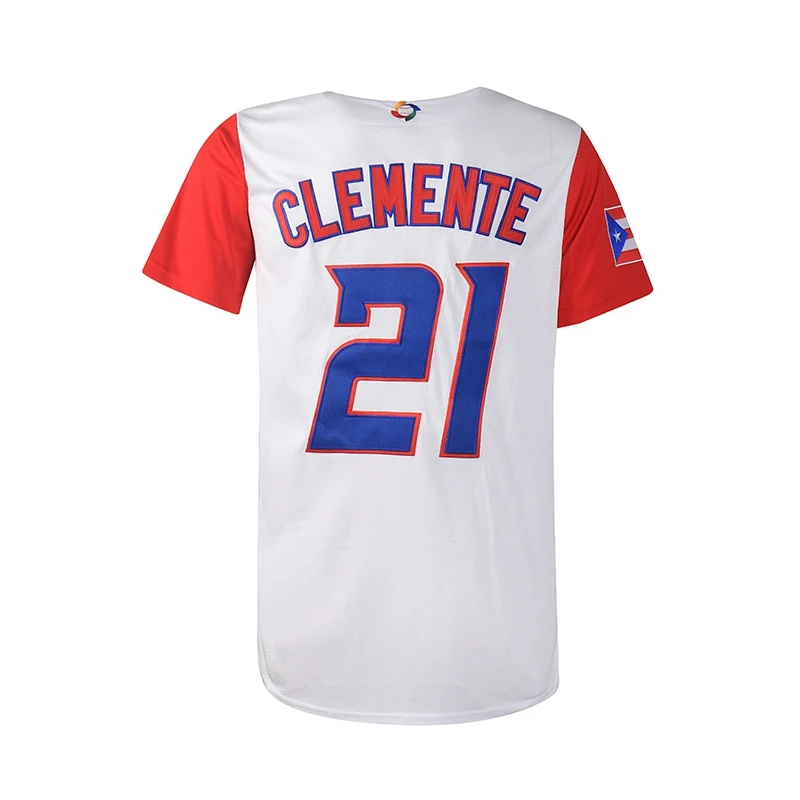 Bg Baseball Jersey Puerto Rico 21 Jerseys Sewing Embroidery Sports Outdoor High Quality White 2023 World New