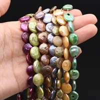 12 13mm natural freshwater pearl beads irregular shape multicolor punch loose beads for jewelry making diy necklaces bracelets