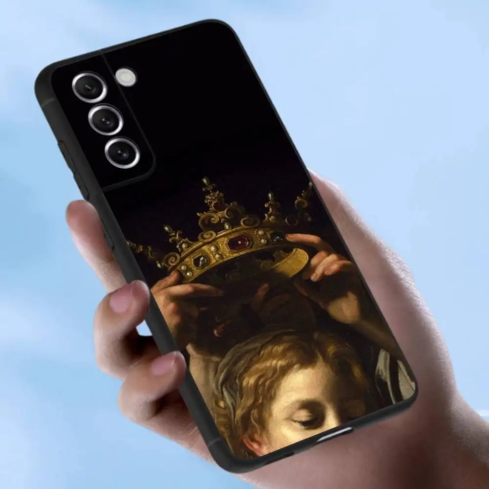 Фото Чехол с рисунком эпохи Возрождения для Samsung Galaxy Case S25 S23 S22 S21 S30 S20 S10 Ultra Plus FE Мягкий чехол из ТПУ №4