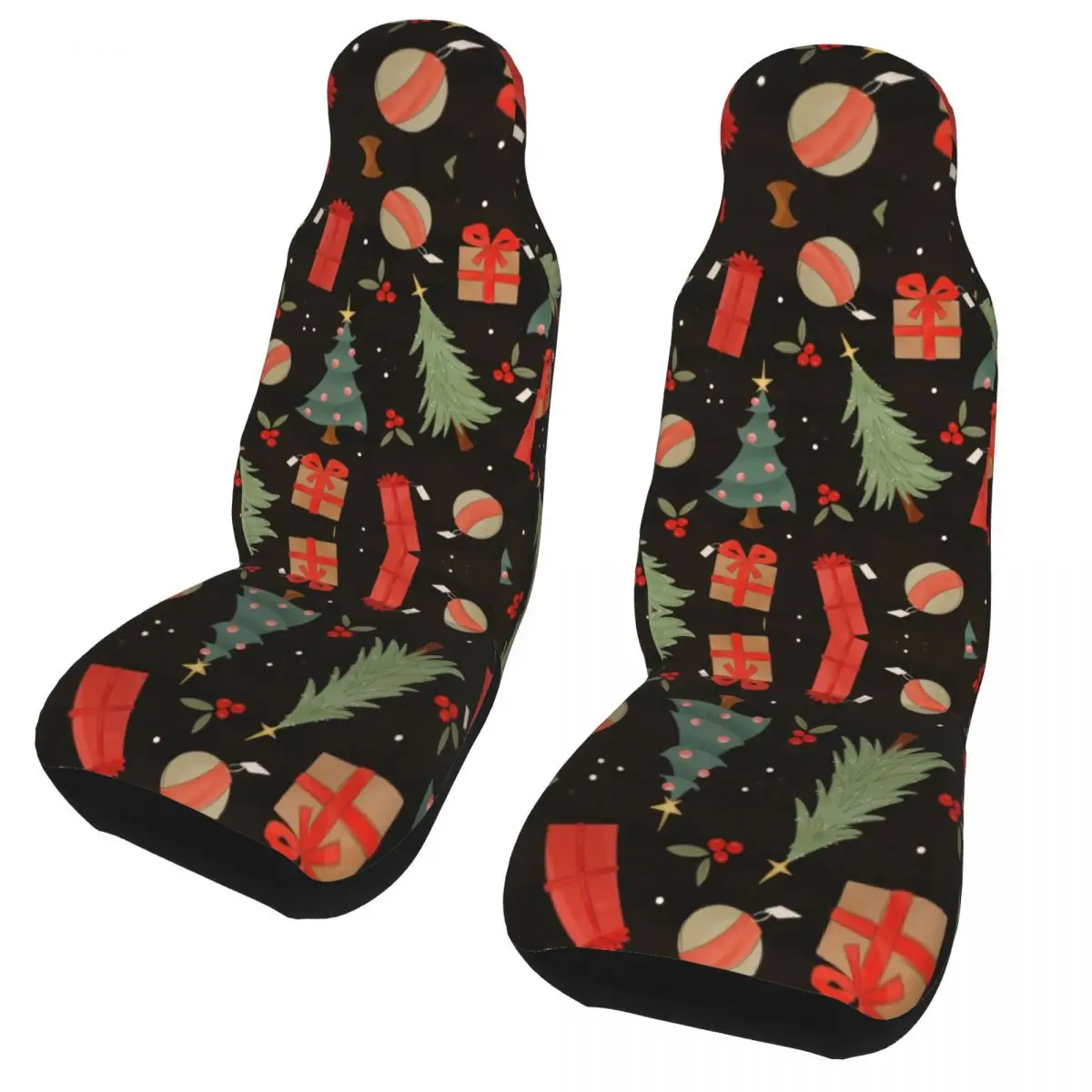 

Jolly Holly Merry Christmas Car Seat Cover Four Seasons AUTOYOUTH Santa Happy Holidays Car Seat Covers Polyester Seat Protector