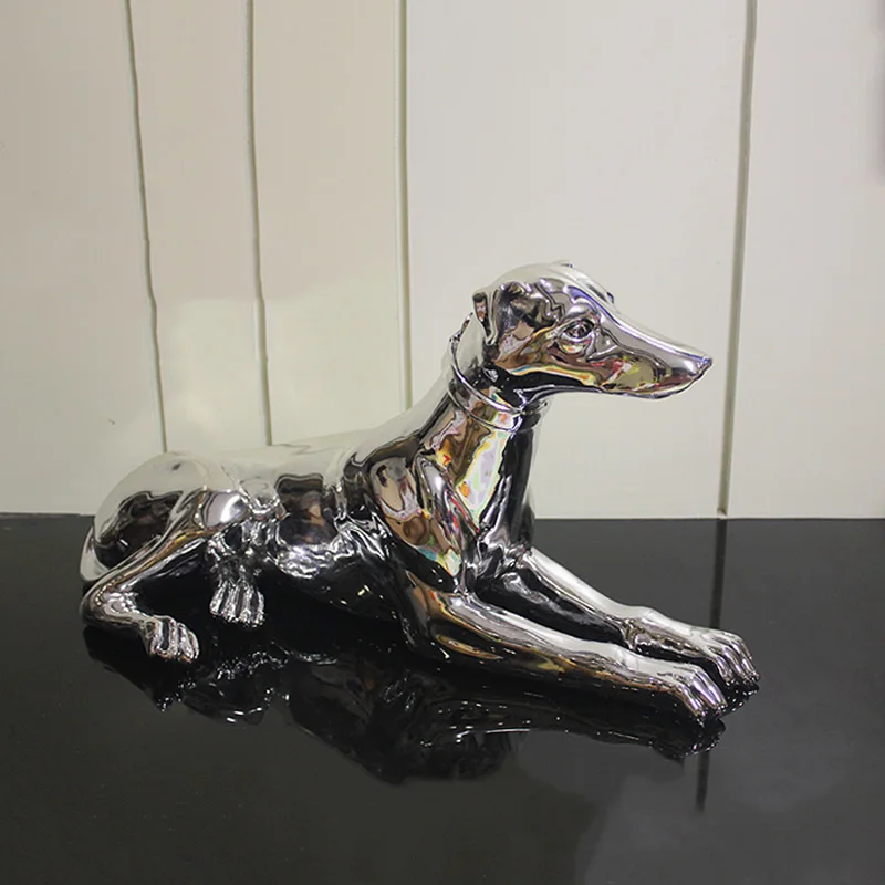 

Скандинавский домашний декор, собака, планшетофон для гостиной, декор ручной работы, скульптура, креативные фигурки животных, подарки