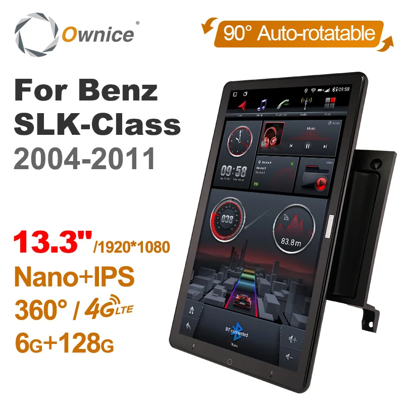 

Tesla Style 13.3 inch Android 10 Car Radio for Mercedes Benz SLK R171 W171 SLK2000 2001-2011 1920*1080 IPS Radio Stereo 4G LTE