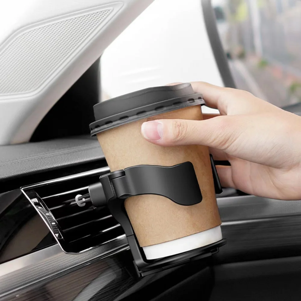 

Car Air Vent Water Cup Holder Drink Cup Stand Rack 1kg Bearing Car Truck Air Outlet Beverage Cups Holder for Cup Ashtray