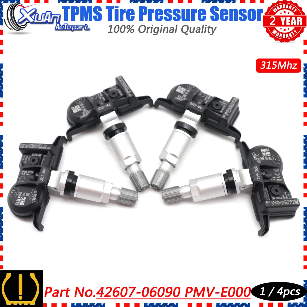 

Car Tire Pressure Monitoring System Sensor TPMS 42607-06090 PMV-E000 For Lexus ES RX Series 315Mhz 4260706090 PMVE000