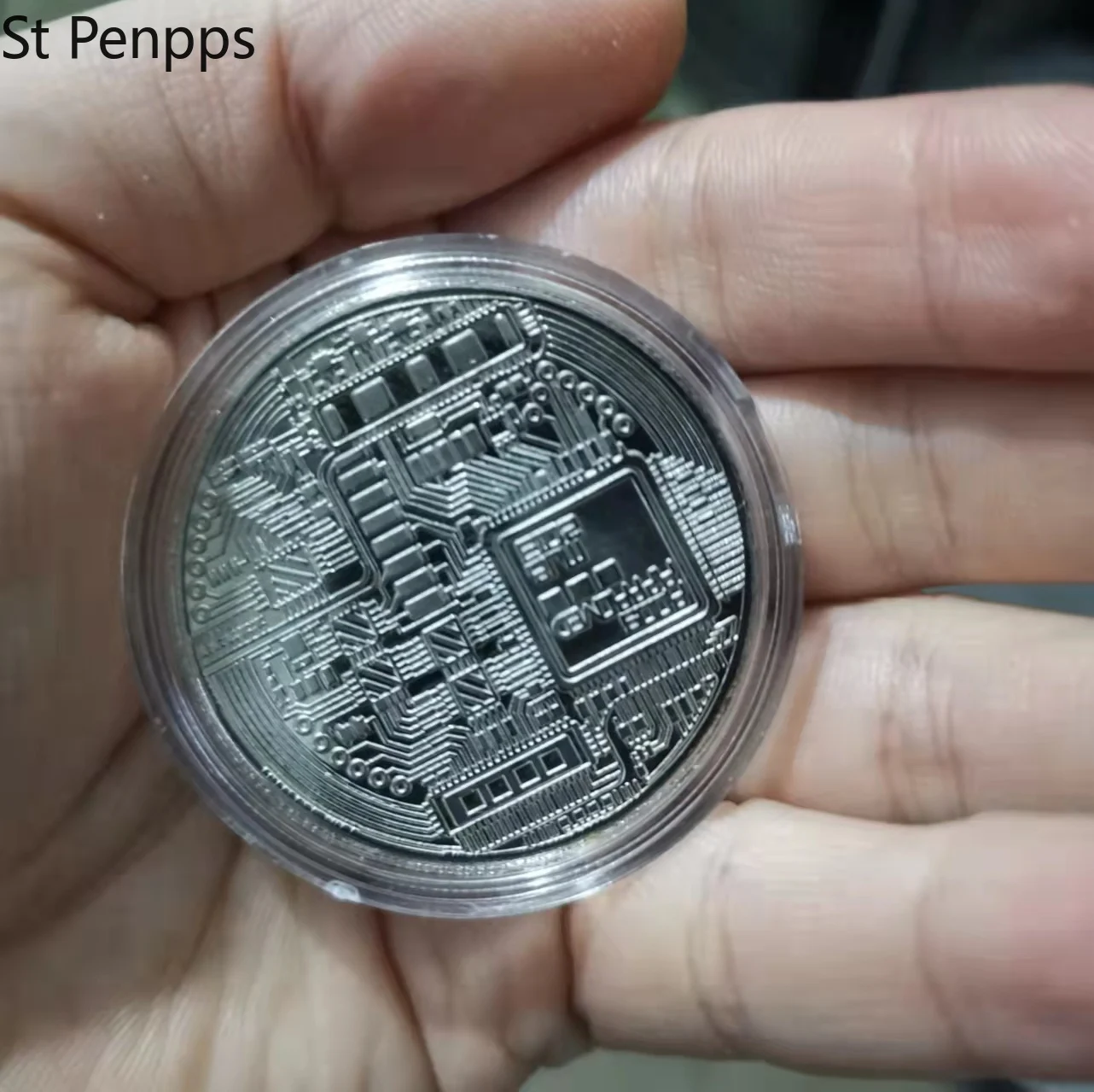 Позолоченная монета для биткоина коллекционная Коллекционная художественная