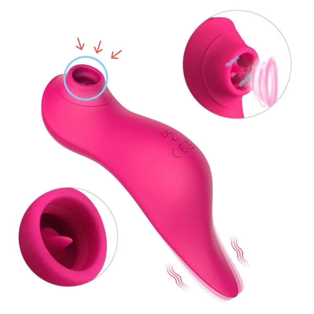 

Clit Nipple Sucker 10 Speeds Vibrators For Women, Clitoris Stimulator Sucking Vibrator Licking Tongue Blowjob Sex Toys Vibratore