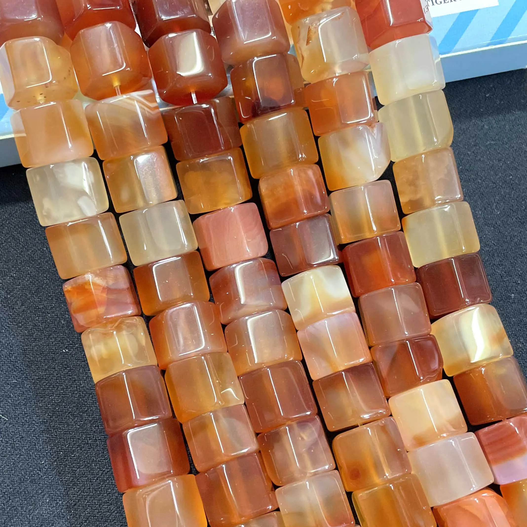 Натуральный камень 10*14 мм плоский цилиндр Агаты тигровый глаз розы кварцевые