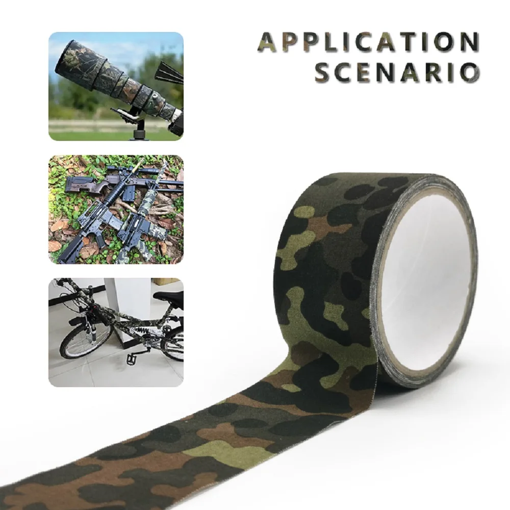 

5M Outdoor Duct Camouflage Tape WRAP Hunting Waterproof Adhesive Camo Tape Stealth Bandage Military 0.05m x 5m /2inchx196inch