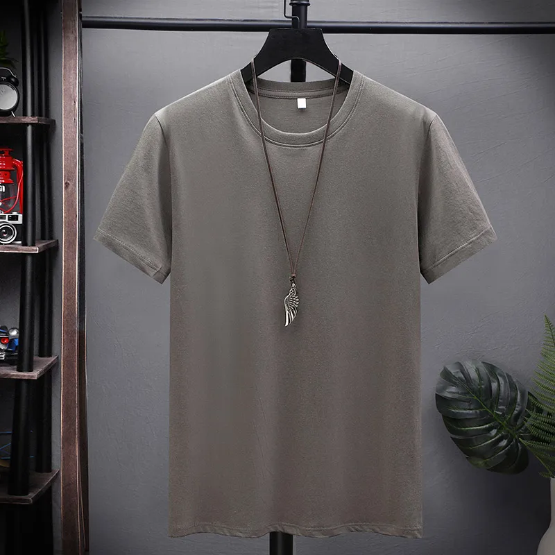 

Fashion Casual Short Sleeve Loose Cotton T-Shirt Men Quick Dry Sport T Shirt Mens 2023 Summer White Top Tees GYM T-shirt Clothes