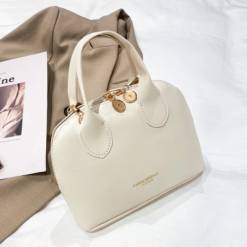 Fashion Women Shoulder Bags Luxury Designer Shell Ladies Hand Bag Large Capacity Crossbody Bags Vintage PU Leather Totes Handbag