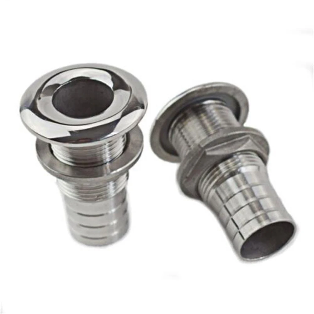 

Stainless Steel Marine Boat Thru Hull Fitting Connector For 1/2'' Hose Boat Drain Bilge Pump Plumbing Fittings