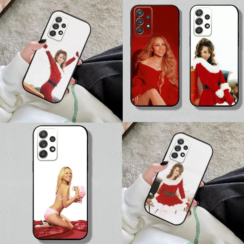 Рождественский чехол для телефона Mariah Carey Samsung S24 S23 S22 S21 S20 S10 S10E S9 Plus FE Note 20 Ultra 10 9