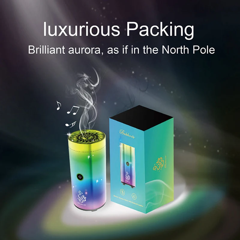 

YXY Арабская электрическая курильница с музыкой и Bluetooth, умный USB мощный курильница для благовоний, металлический Mubkhar, цветной аромадиффузор