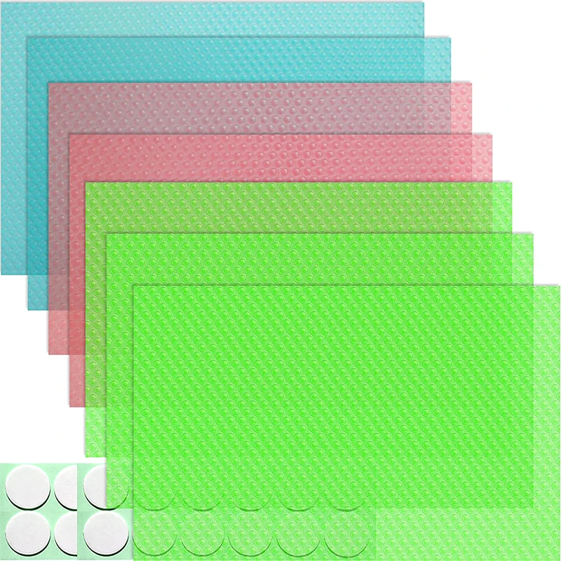

7pcs/Set New Refrigerator Waterproof Pad Antibacterial Antifouling Mildew Moisture Can Cut Washed Pad Fridge Mats Cabinet Mat