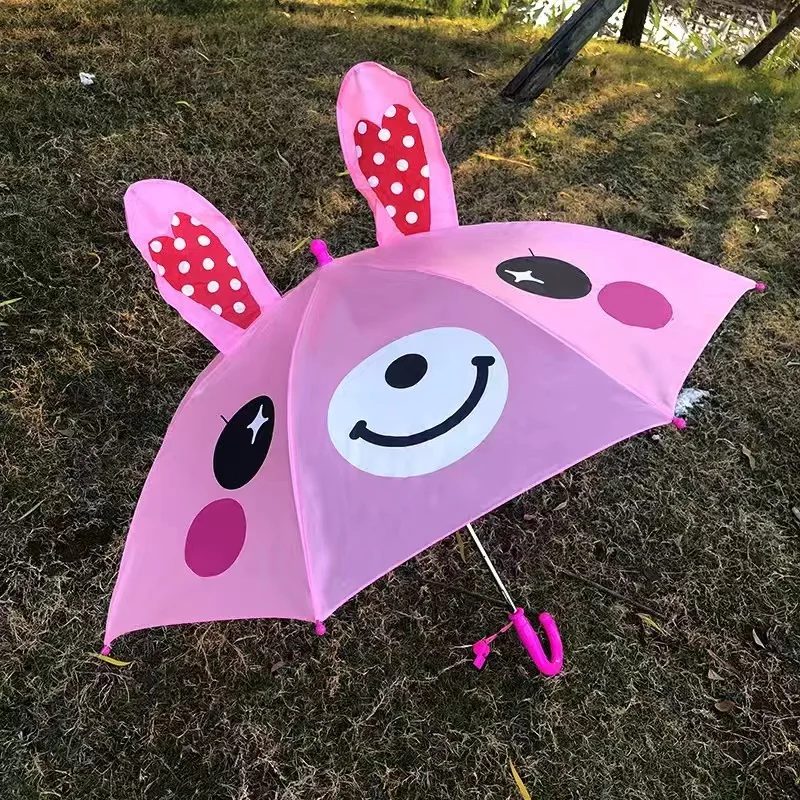 Мультяшный детский зонт с длинной ручкой 3D для моделирования ушей зонтик супер