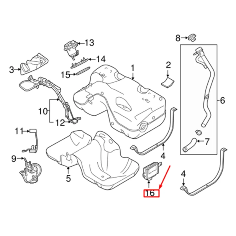 Модуль управления топливным насосом для Land Rover Range LR4 LR2 RR Sport Evoque WQM500020 7H429D372AA