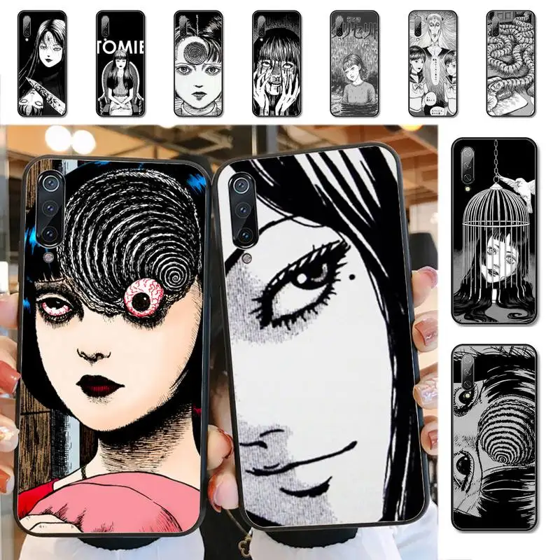 

Junji Ito Tees Horror cartoon Phone Case for Xiaomi mi 5 6 8 9 10 lite pro SE Mix 2s 3 F1 Max2 3