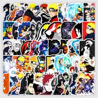 50pcs 2022 new japanese classic anime naruto collection water cup skateboard car sticker