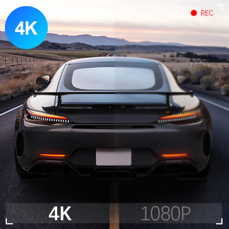 Автомобильный видеорегистратор 4K для автомобиля 24-часовой мониторинг парковки