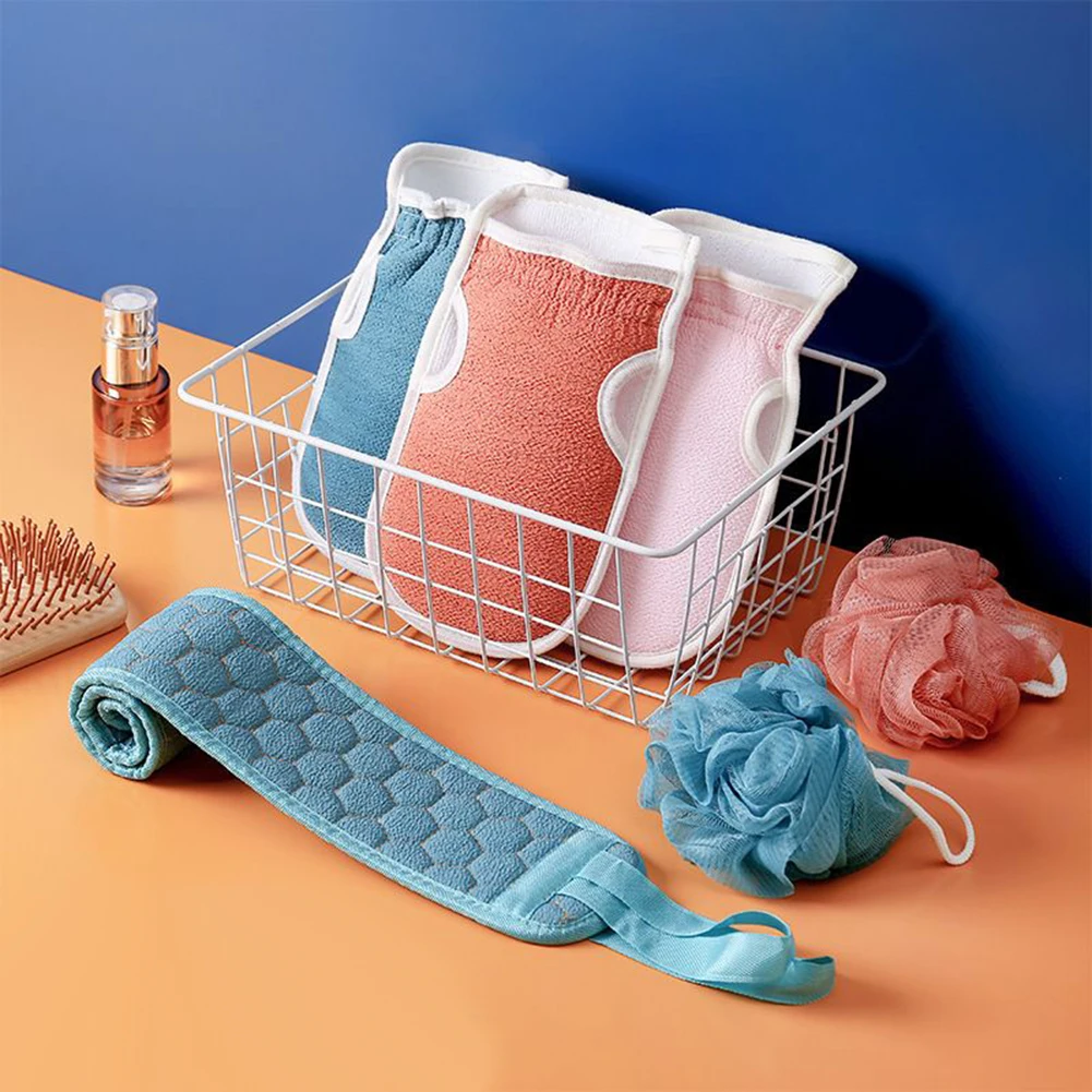 

Brand New Bath Towels Soft Washcloth Bath Flower Body Scrub Double-Sided Exfoliating Lengthened Pull Back Strip