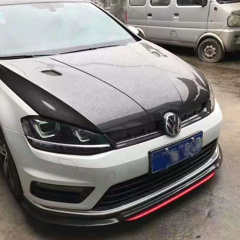 Aspec Стиль Настоящее углеродное волокно передний бампер решетка для vw golf 7 2013 - 2016 MK7