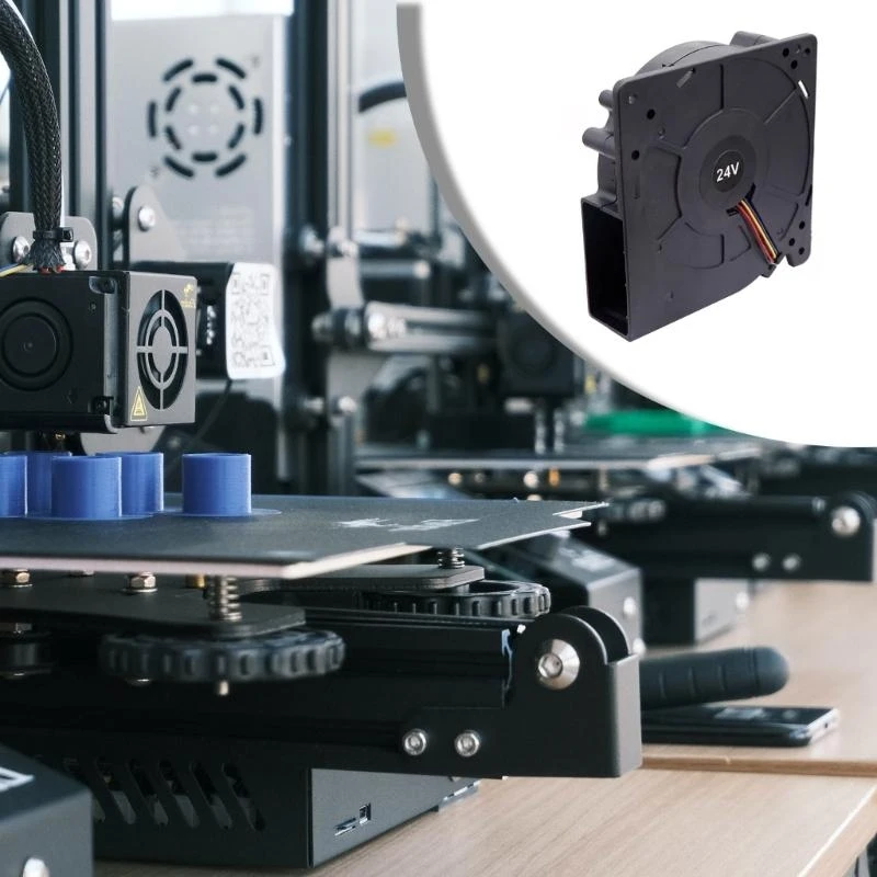 Фото F3KE DC24 Охлаждающий вентилятор 12x12x3 мм, вентилятор с двумя шарикоподшипниками, 24 В, 4 контакта, надежный и тихий №1