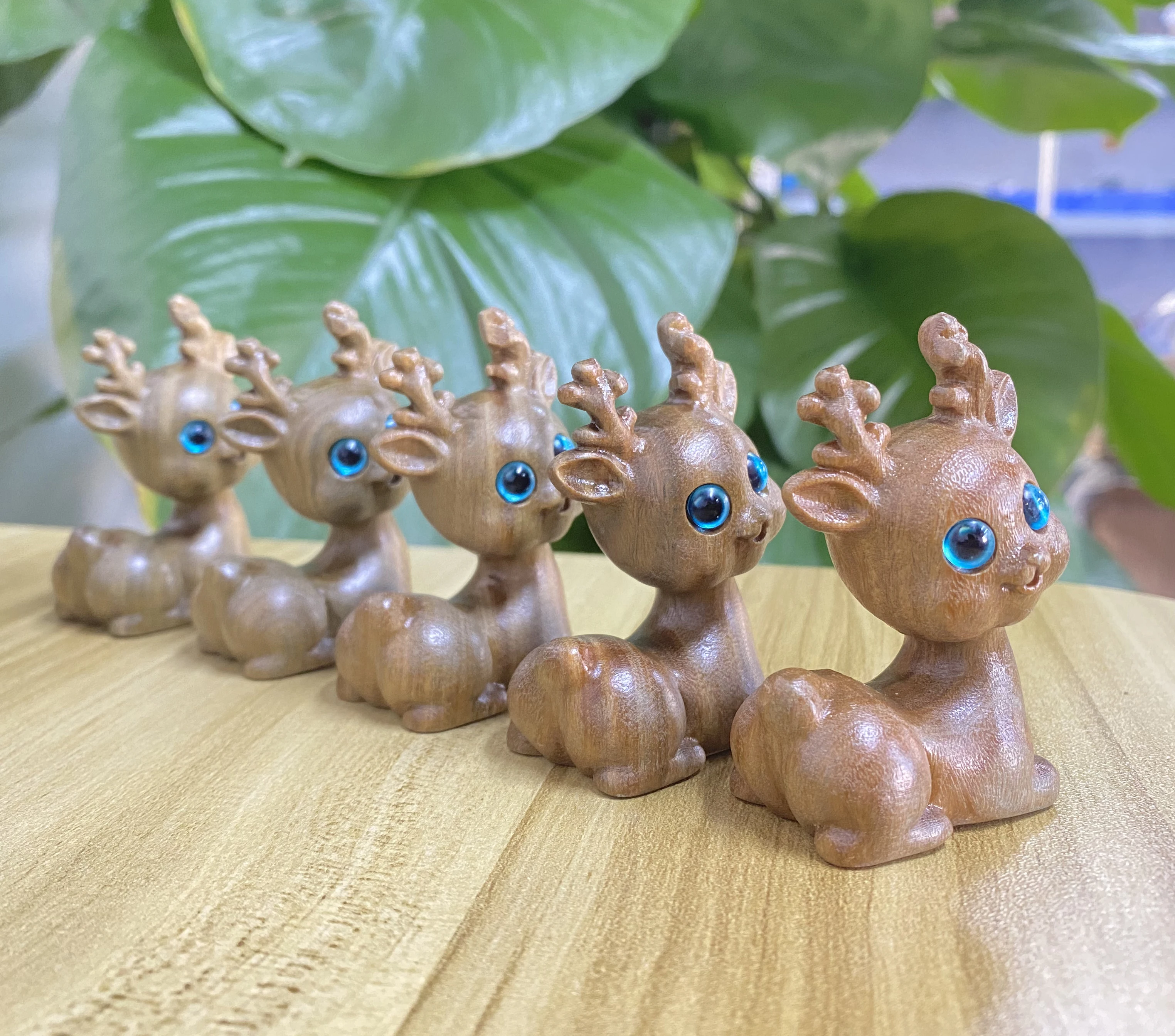 Украшение для дома забавные подарки зеленое сандаловое дерево животное резьба