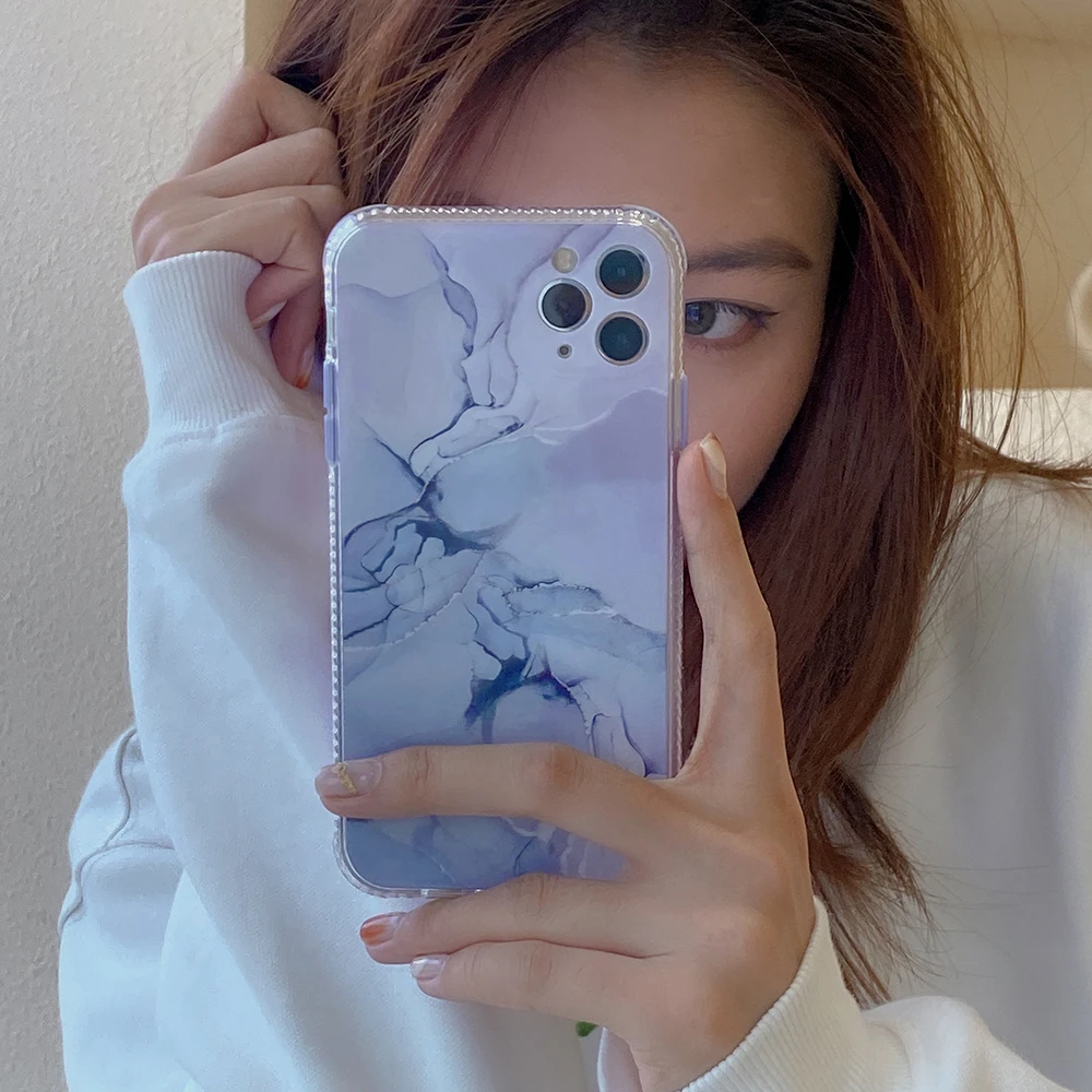 Чехол для телефона с мраморным рисунком IPhone 11 12 13 Pro Max роскошные чехлы из ТПУ X XR XS 7