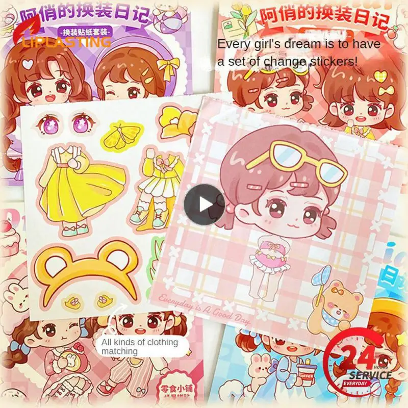 

Be Easy To Operate Dress Up Stickers Paper Decorative Stickers Multi Purpose Uniform Color Aesthetic Stickers Waterproof 99g