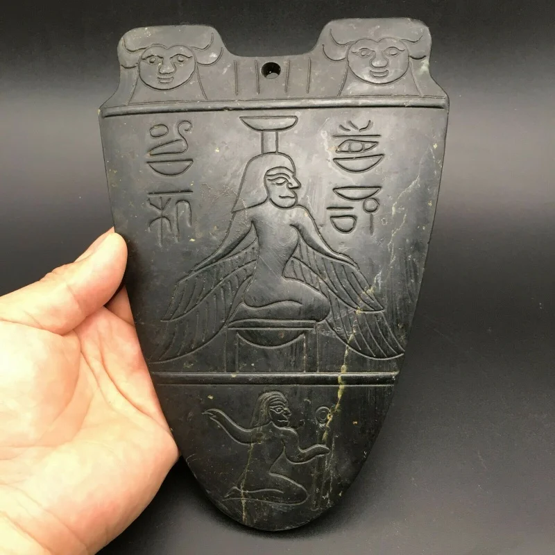 

Ancient Culture，Meteorite Jade、Rock Painter Yu Tablet Statue c344