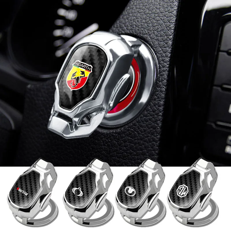 

1pcs Car Badge Engine Start Push Button Cover for Toyota Corolla Yaris Chr Auris RAV4 Land Cruiser Camry Highlander Prado Vitz