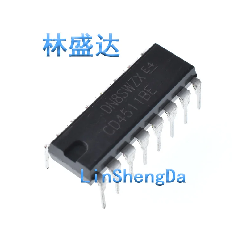 (10) CD4511BE CD4511 HEF4511BP декодер защелки встроенный чип драйвера DIP-16