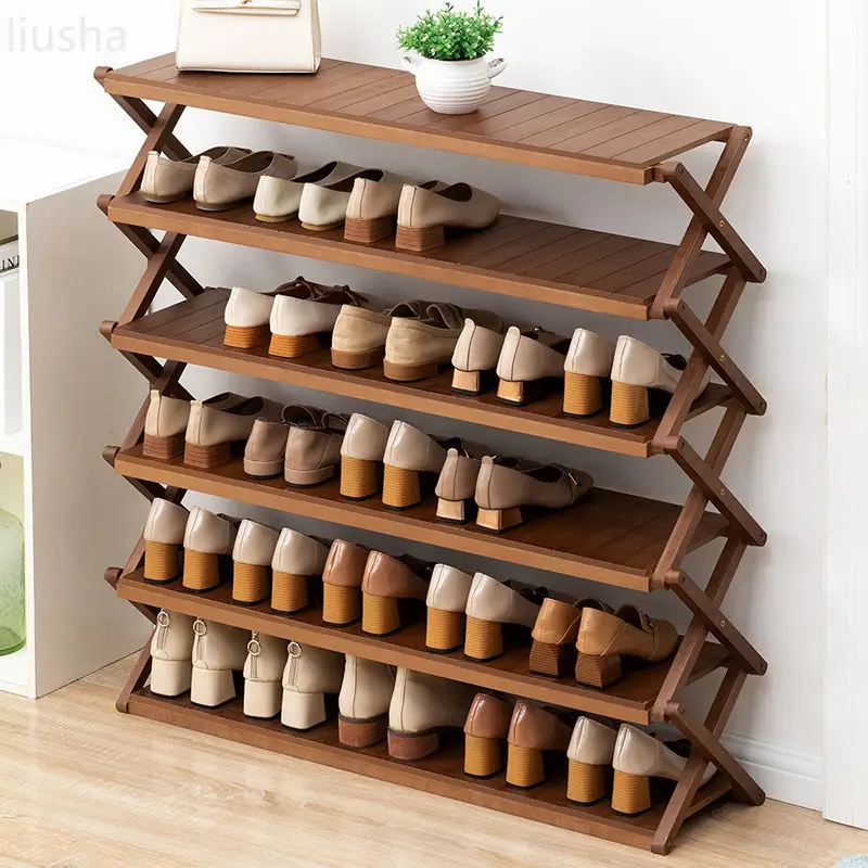 

Folding shoe rack simple doorway home indoor good looking storage dormitory shoe cabinet bedroom small narrow dustproof rental