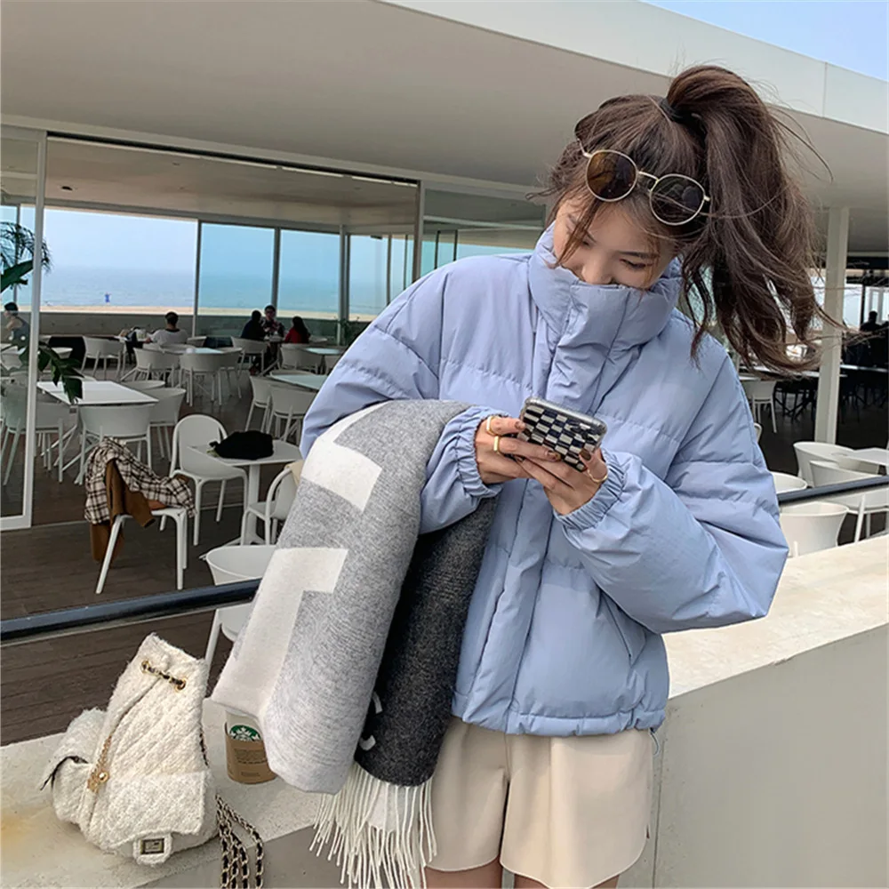 Winter New Jacket Women's Short Korean Loose Bread Fashion Down Padded Jacket Bubble Suit All-match Thickened Warm Jacket